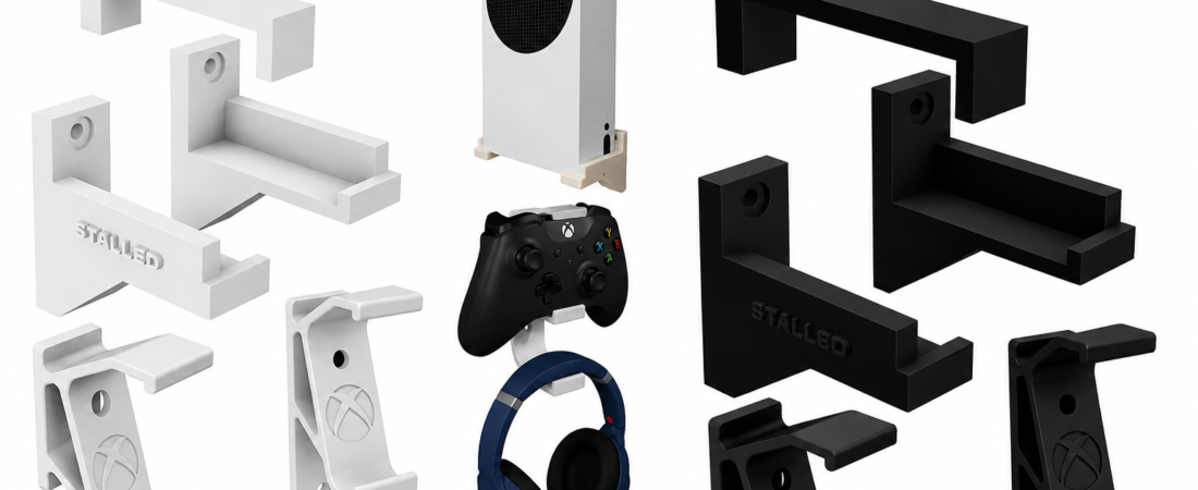 Kit Suporte de Parede para Xbox Series S – Console, Controle e Fone