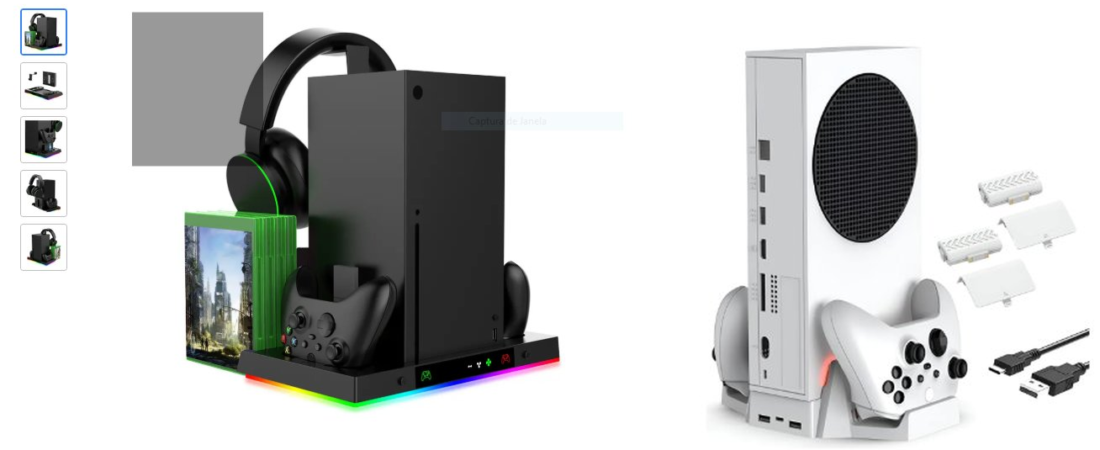 Estação de Carregamento com Suporte de Resfriamento para Xbox Series X: Organização, Resfriamento e Estilo em um Só Produto